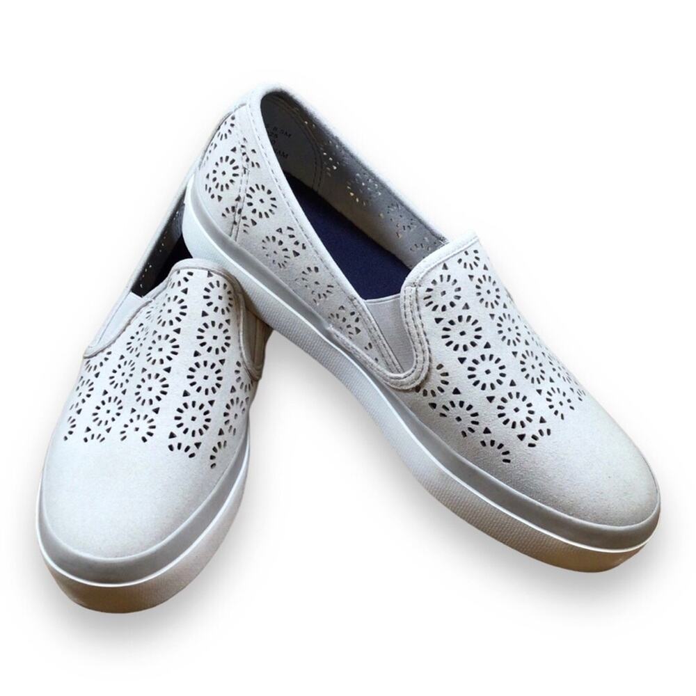 SPERRY Top-Sider Perforated Slip On Memory Foam Shoe Women Size 8.5M
